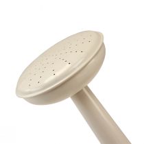 Article Arrosoir vintage en métal blanc crème, décoratif et fonctionnel, pour fleurs séchées et artificielles, arrosoir d'intérieur, 26 cm de hauteur, 5 litres