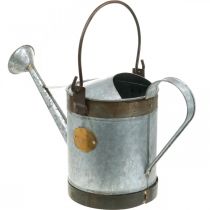 Article Arrosoir décoratif en métal au design rétro, jardinière suspendue vintage 58 x 23 x 32 cm, pot à plantes nostalgique