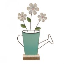 Arrosoir décoration métal décoration de table couleur rouille 23.5/24cm 2pcs