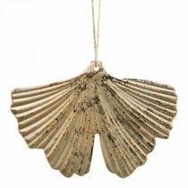 Ginkgo Feuille Pendentif Ginkgo Vintage Déco Métal 15×11cm 4pcs