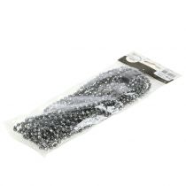 Article Décoration de sapin de Noël Guirlande de perles Gris 275cm