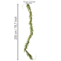 Article Guirlande de Sapin Artificiel Verte 200 cm pour Décoration Intérieure