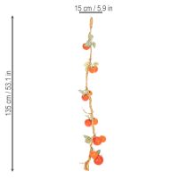 Article Guirlande de tomates artificielles, vigne décorative, décoration réaliste pour salon, 135 cm