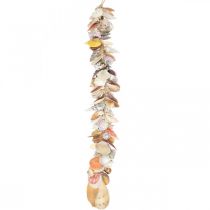 Article Suspension décorative avec coquillages, guirlande maritime, coquillages et coquilles d&#39;escargots L85cm