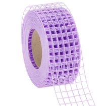Article Ruban décoratif en maille violette 4,5 cm x 10 m pour créations et décoration