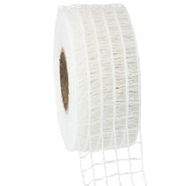 Article Ruban grillagé 4,5 cm x 10 m blanc