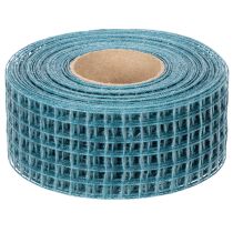 Article Ruban décoratif à maille bleue 4,5 cm x 10 m