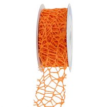 Ruban quadrillé orange 40mm 10m