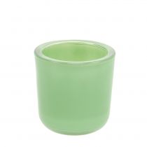 Article Pot en verre Ø7,8cm H8cm Vert menthe