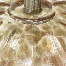 Article Décoration de table citrouille en verre citrouille d&#39;automne verre métal H14cm 2 pcs