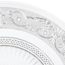 Article Assiette en verre sur pied Bol en verre plat à motif clair Ø25cm