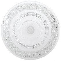 Article Assiette en verre sur pied Bol en verre plat à motif clair Ø25cm