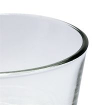 Article Set de 6 Pots en Verre Transparent Ø14,5cm pour Décoration et Utilisation Polyvalente