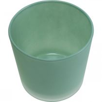 Article Cache-pot en verre jardinière verte pot en verre Ø11.5cm H11cm