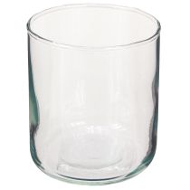 Article Vase en verre, vase à fleurs, vase décoratif en incolore Ø9cm H10cm
