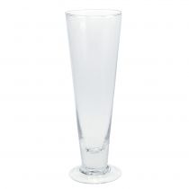 Vase en verre Caro Ø6.3cm H20cm clair