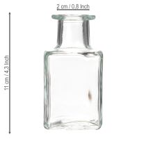 Article Mini vases en verre décoratifs pour intérieurs minimalistes et modernes, 11 cm, lot de 6