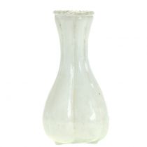 Vase En Verre Farmer Argent Blanc H11cm 6pcs
