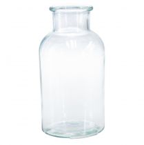 Article Vase en verre bouteille d&#39;apothicaire bouteille décorative rétro Ø10cm H20cm