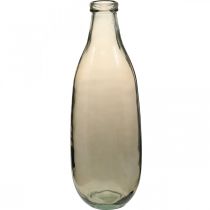 Vase en verre marron grand vase de sol ou décoration de table verre Ø15cm H40cm