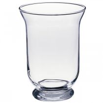 Vase en verre clair Ø13.5cm H19.5cm Vase à fleurs décoration en verre