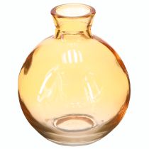 Article Mini vases en verre bombés déco Orange Ø7,5cm 9cm 6pcs