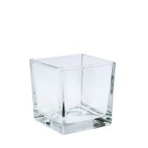 Article Cubes en verre transparent 8cm x 8cm x 8cm 6pcs