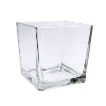 Article Cubes en verre transparent 10cm x 10cm x 10cm 6 pcs