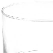 Vase en verre cylindre de verre Ø9cm H7cm
