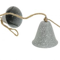 Article Guirlande décorative avec cloches Gris 6cm