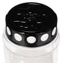 Article Bougie en cire blanche avec couvercle noir 23 cm