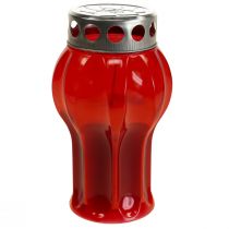 Article Bougies funéraires lumières de deuil rouges lumières commémoratives Ø10cm H18cm 4 pcs