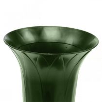 Vase funéraire 42cm vase vert foncé Ornements funéraires Fleurs funéraires 5 pièces