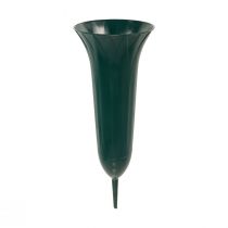 Vase funéraire vert foncé 31cm 5pcs