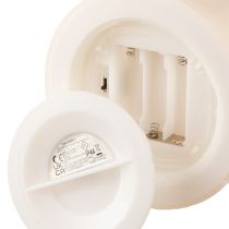Article Bougie LED à minuterie Ø12,5cm H20cm couleur crème pour extérieur