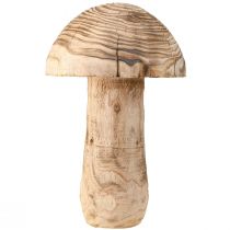 Article Grand champignon décoratif en bois de champignon Paulownia Ø21cm H33cm