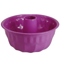 Article Moule à cake décoratif en métal violet Ø23cm H12cm