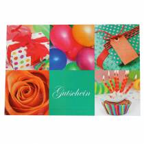Article Chèque d&#39;anniversaire avec enveloppe 5 pièces