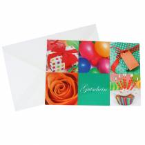 Article Chèque d&#39;anniversaire avec enveloppe 5 pièces
