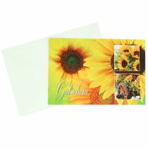 Bon tournesol avec enveloppe 5pcs