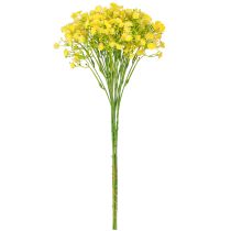 Article Gypsophile artificielle jaune - 4 tiges - 46 cm