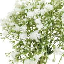 Article Gypsophile artificielle blanche en bouquet H28cm - Lot de 6