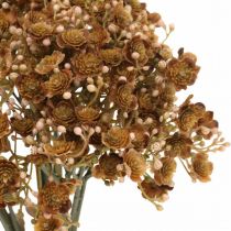 Gypsophila artificielle marron pour bouquet d&#39;automne 29.5cm 18pcs