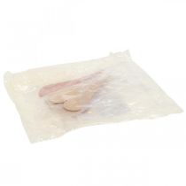 Article Coeurs déco à suspendre orange/jaune 10cm 6pcs