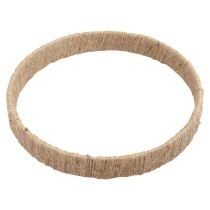 Décoration murale à suspendre décoration style bohème ruban de jute Ø30cm