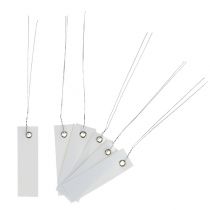 Article Etiquettes à suspendre blanches 18mm x 60mm 250 pcs