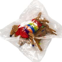 Article Set de 2 décorations en feutre, chiens teckels 16 cm, pour sapin de Noël