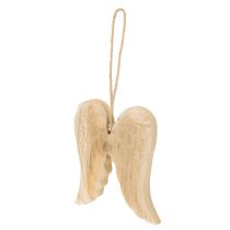 Article Décoration suspendue en bois en forme d’ailes d’ange 12 cm