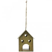 Article Cintre de Noël maison en métal vintage doré H9,5cm 3pcs