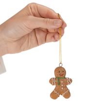 Article Ornements décoratifs en pain d'épice pour sapin de Noël, 6 cm, lot de 12